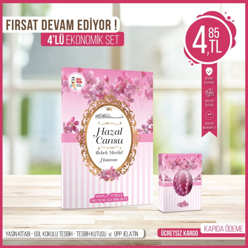 4'lü Jelatinli Pembe Mevlid Seti-117