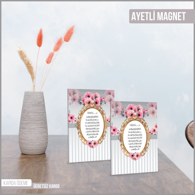 Gri Ayetli Magnet -134