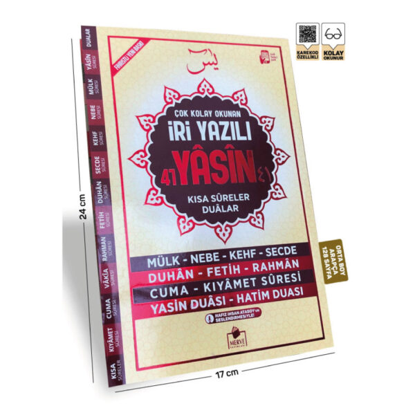 Yasin-i Şerif Arapça Kolay Okunuşlu İri Yazılı Orta Boy (Sarı)