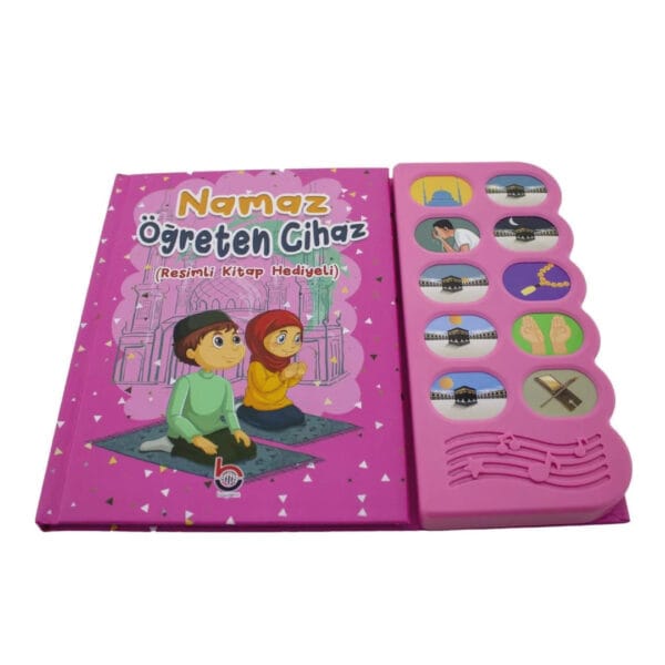Namaz Öğreten Cihaz Resimli Kitap Seti Pembe