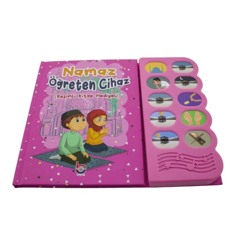 Namaz Öğreten Cihaz Resimli Kitap Seti Pembe