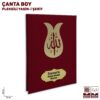 Çanta Boy Pleksi Baskılı Bordo Renk Yasin