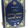 Kuranı Kerim Bilgisayar Hatlı Renkli Kelime Meali Cami Boy Mavi
