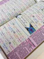 Kuranı Kerim Bilgisayar Hatlı Renkli Kelime Meali Rahle Boy Bordo - Görsel 2