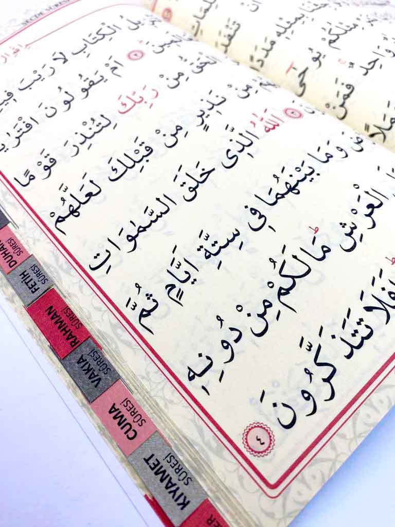 orta128arapcairiyaziliyasin2-1.jpg Yasin-i Şerif Arapça Kolay Okunuşlu İri Yazılı Çanta Boy (Yeşil) - Görsel 3