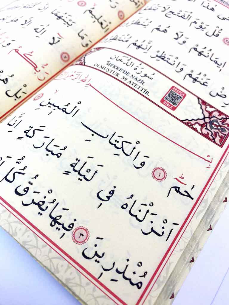 orta128arapcairiyaziliyasin3-1.jpg Yasin-i Şerif Arapça Kolay Okunuşlu İri Yazılı Çanta Boy (Yeşil) - Görsel 2